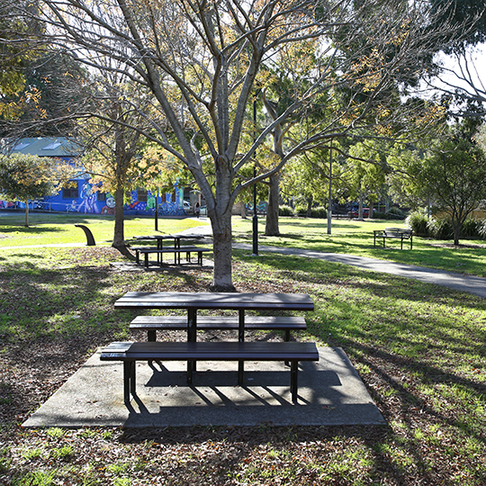 Jarvie Park picnic tables